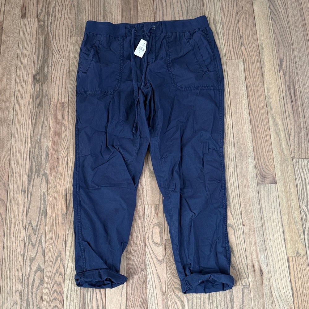 Loft Lou & Grey Navy Rolled cuff Pants